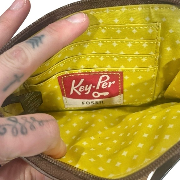 Fossil Wristlet Keyper Coated Canvas Wristlet - Picture 6 of 9